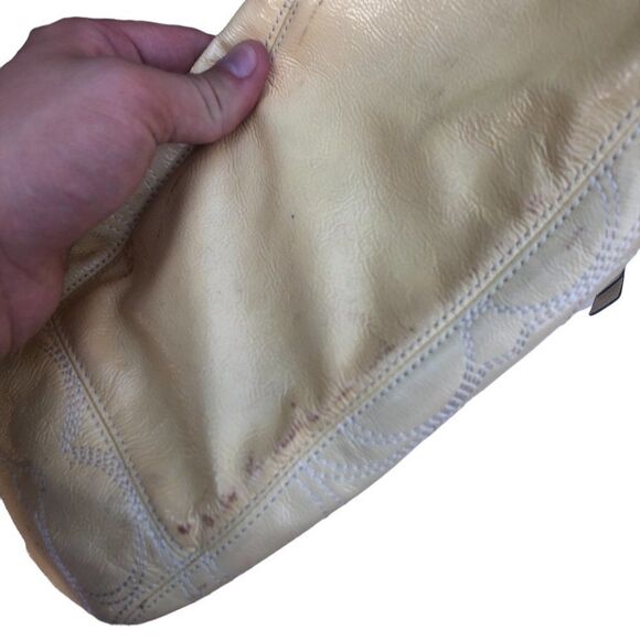 Vintage Coach Leather Shoulder Bag Purse With Dust Bag - Picture 10 of 15